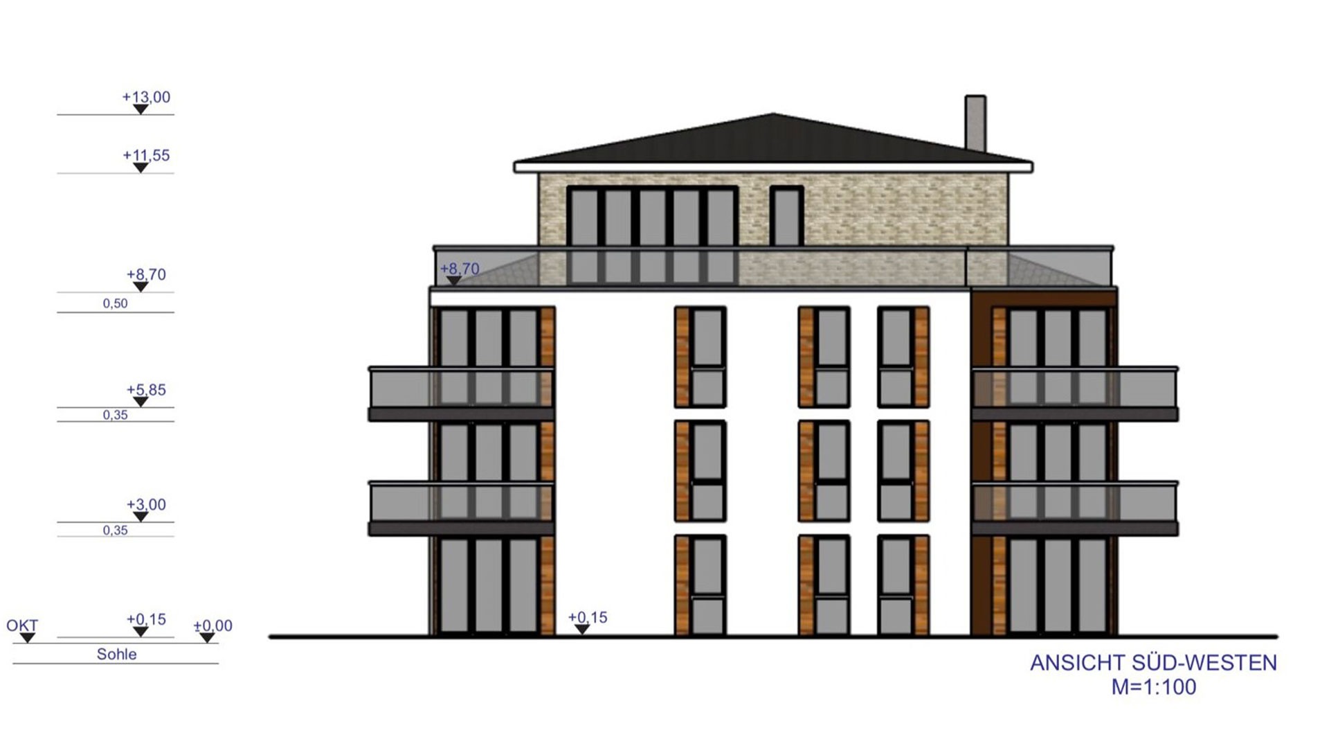 Immobilienobjekt Rheinberg - Ansicht Süd Westen