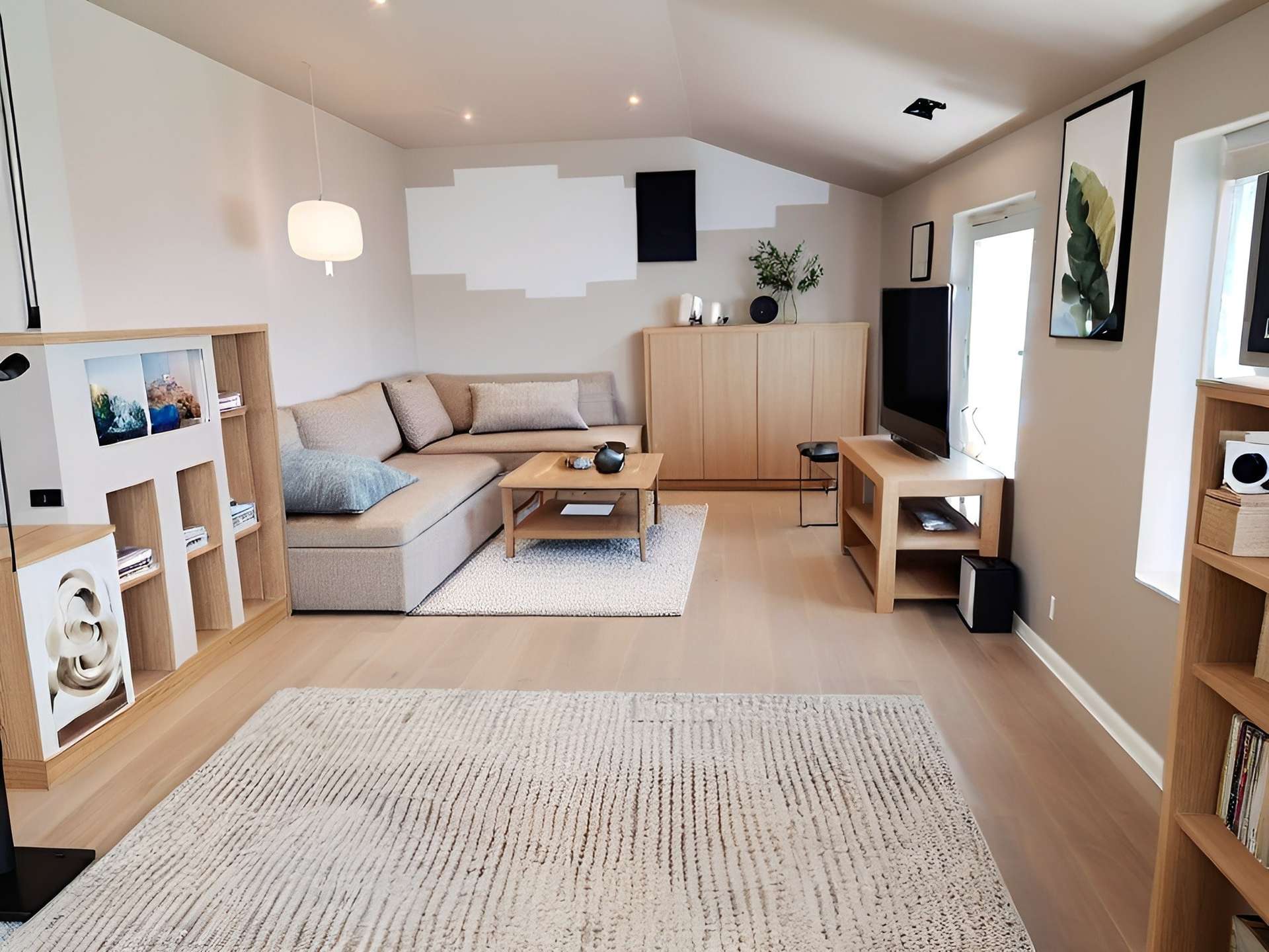 Wohnzimmer DG-Whg. KI-bearbeit