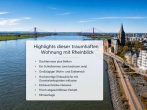 Highlights - über den Dächern der Rheinpromenade: Traum-Maisonette-Wohnung mit Rheinblick, Balkon & Dachterrasse